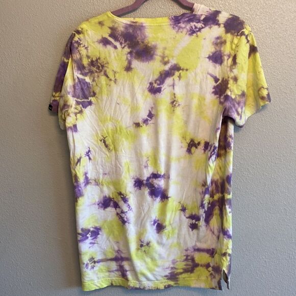PINK- lime green and purple tie dye shirt- Size large - Picture 4 of 7